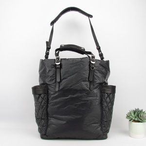 Jimmy Choo Black Quilted Nylon Tote